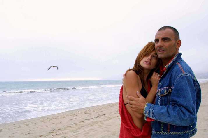 Beverly Hills: french designer Christian Audigier & girlfriend Ira Barbieri