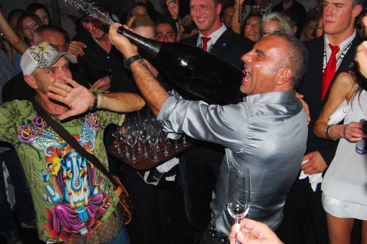 Designer Christian Audigier at the party of his label  "Ed Hardy" for the fashion fair "Bread and Butter" at the Club Felix in Berlin. Berlin, GERMANY -02/07/2009